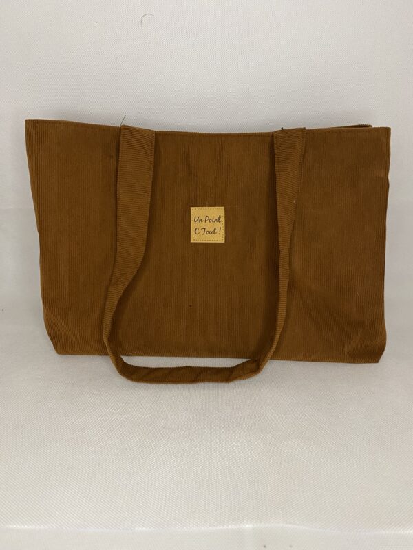 Grand sac en velours côtelé – Image 2