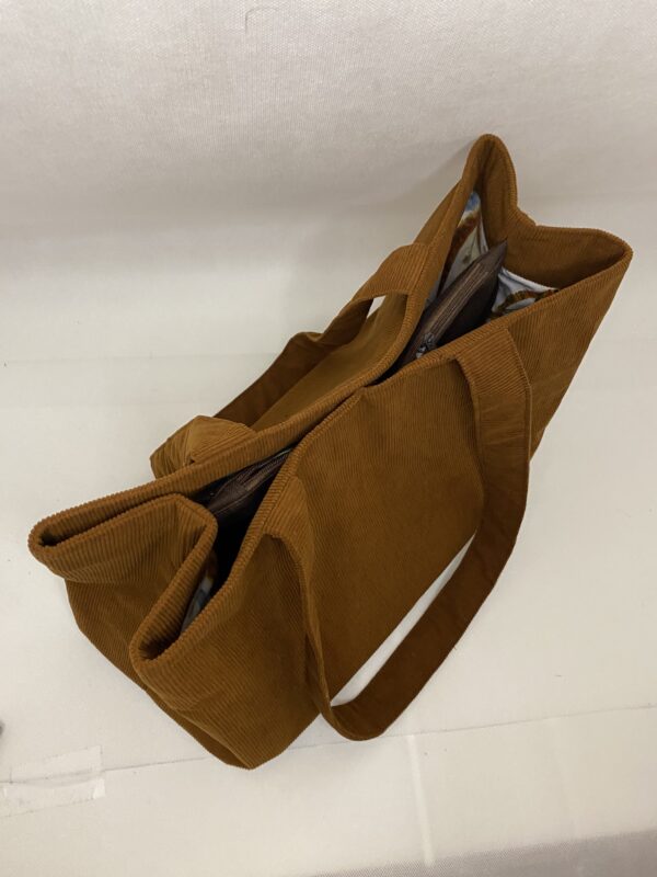 Grand sac en velours côtelé – Image 5