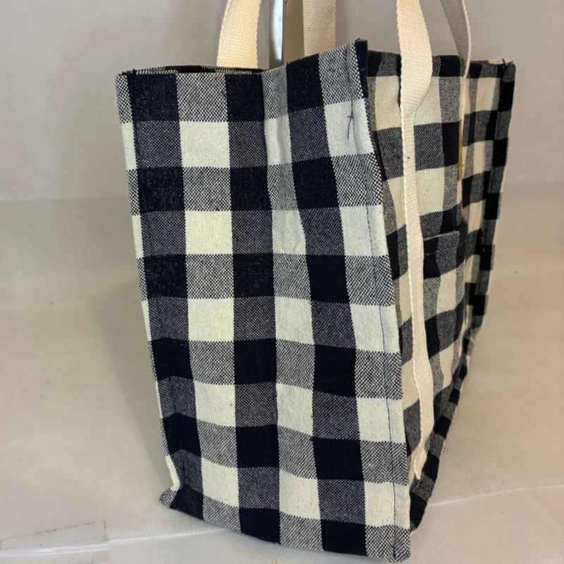 Tote bag en toile vichy